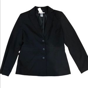 NWT Nine & Company stretch black blazer. Size 6.